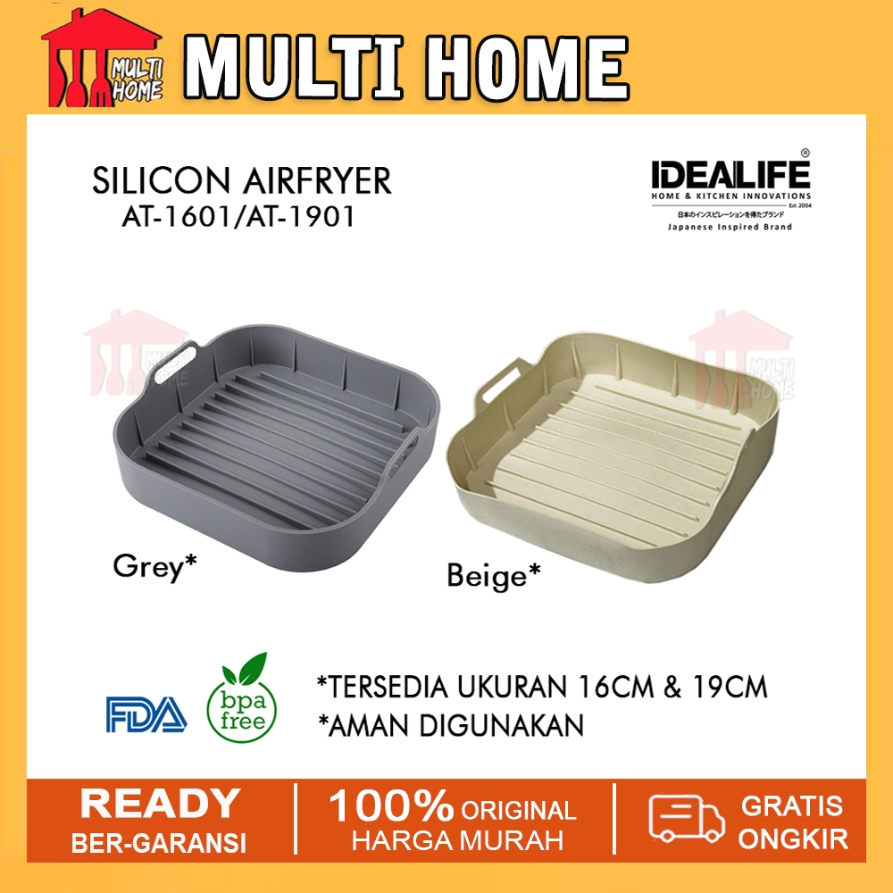 IDEALIFE Air Fryer Silicon - Basket Keranjang Baskom Air Fryer Silikon