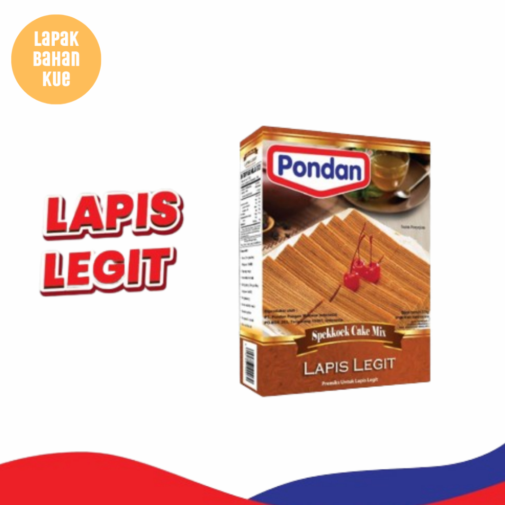 

Pondan Lapis Legit Tepung Premiks 375g