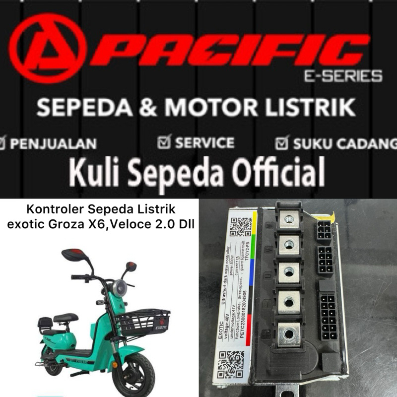 Kontroler Sepeda Listrik Exotic 500 watt Groza X6 dan Veloce 2.0 Bisa juga untuk type lain jika bent