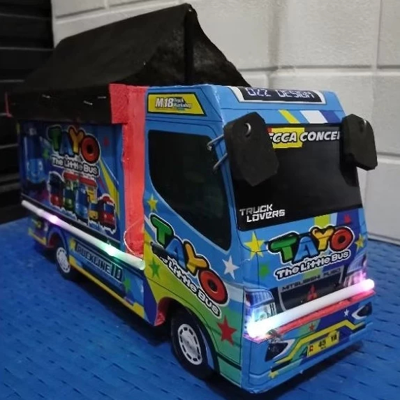 MG PROMO MAINAN MINIATUR TRUK OLENG TAYO WARNA BIRU MOBIL TRUK OLENG KARAKTER