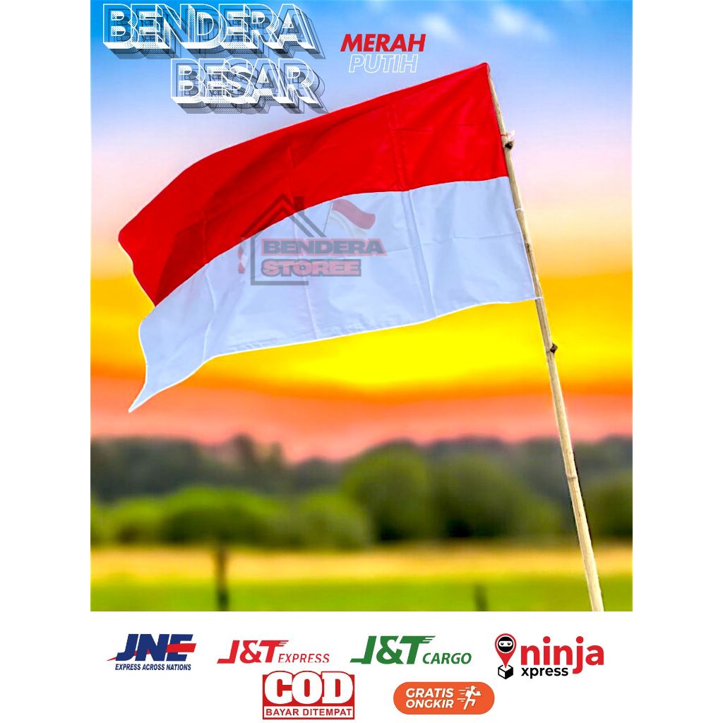 BENDERA MERAH PUTIH / BENDERA INDONESIA JUMBO