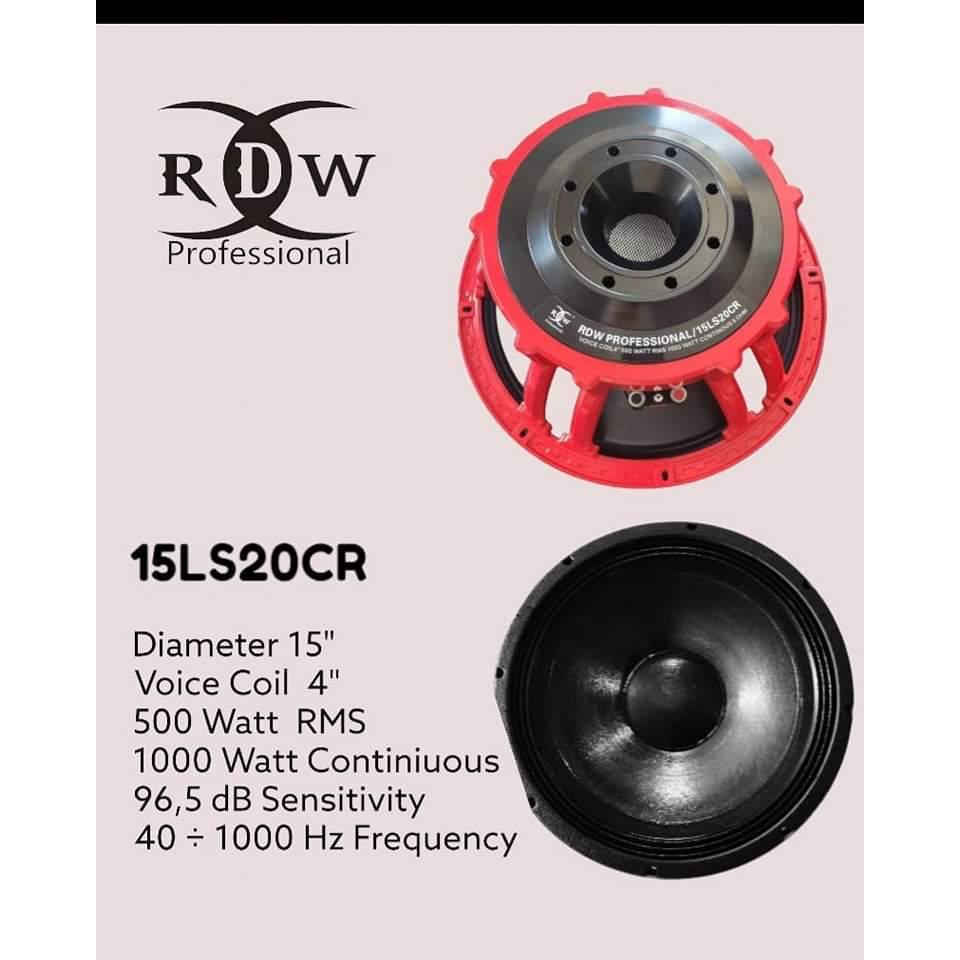 Speaker Komponen by RDW 15LS20CR