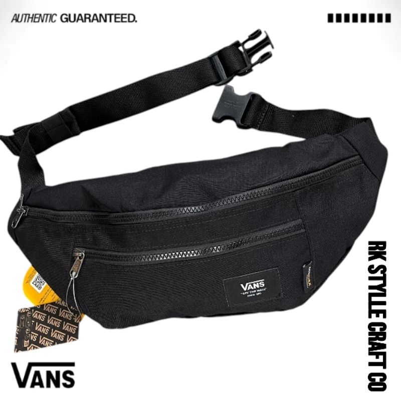 Tas Selempang || Tas Bahu || Tas waisbag pria || Vans Ward Crossbody Bag Black Cordura Fabrics Black