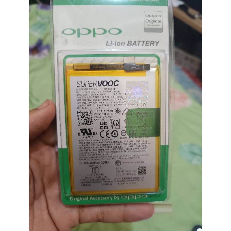 batre batre oppo A57 2020 blp923 original super vooc