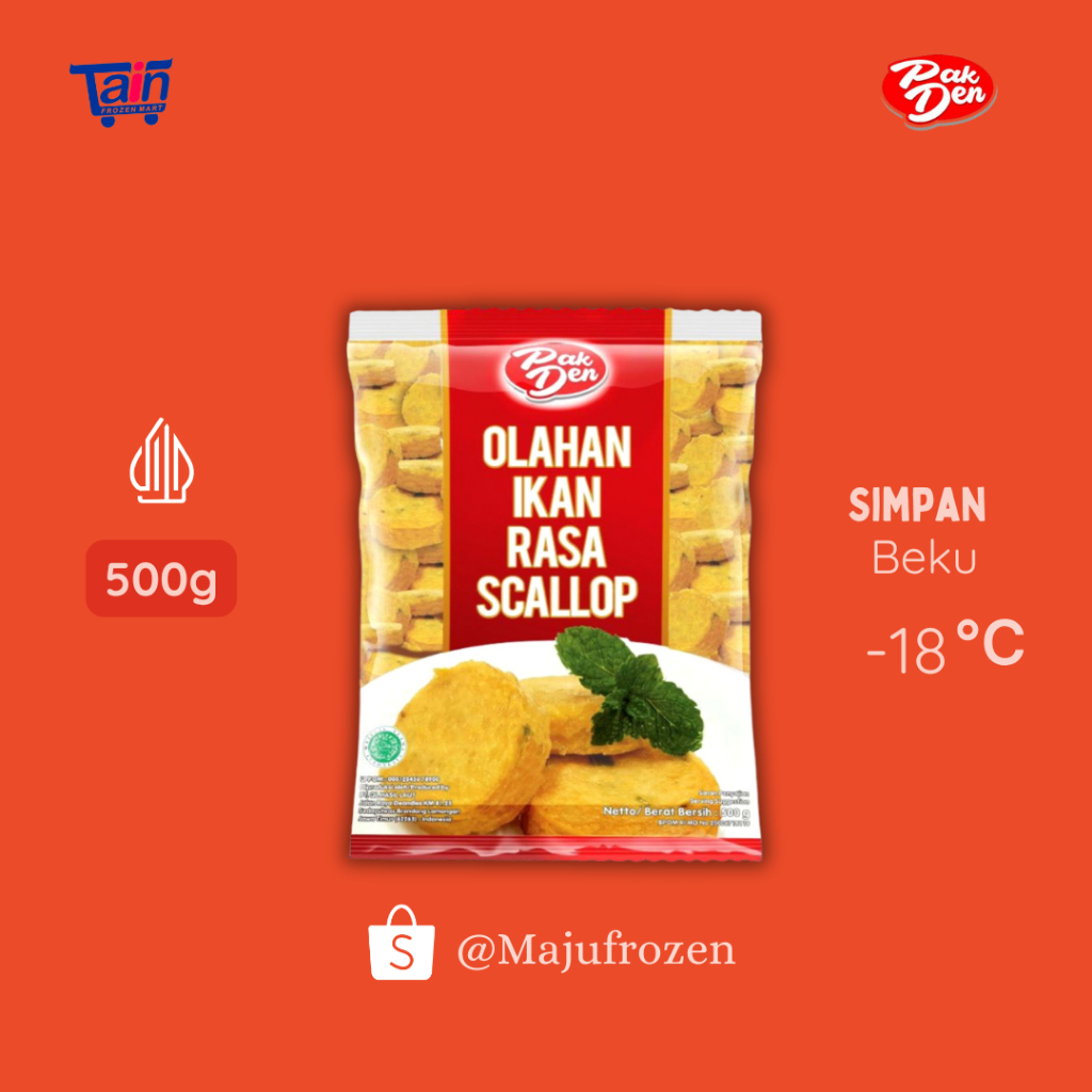 

PAK DEN Ikan Olahan Rasa scallop 500gr