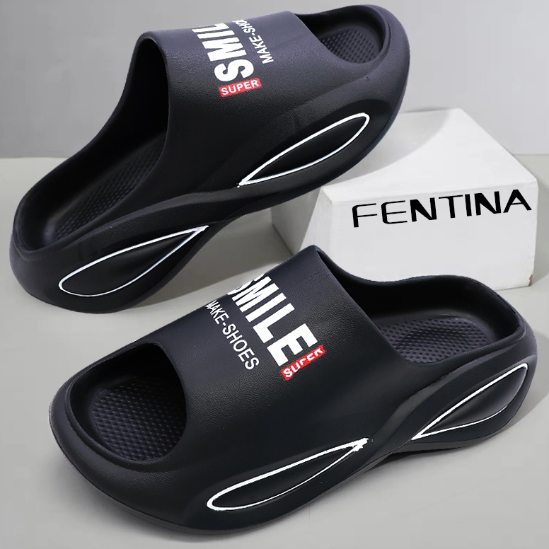 Barang Pilihan FENTINA Sandal Platform Pria Kekinian Sandal Cowok Tinggi Olahraga Pria Sandal Slide 