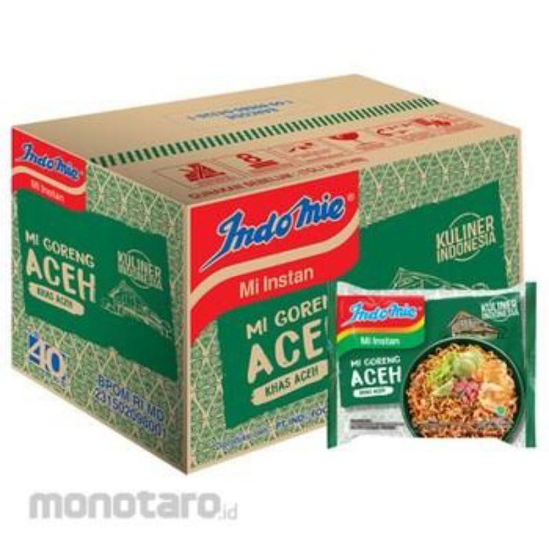 

Indomie goreng Aceh 1 dus 40 pcs