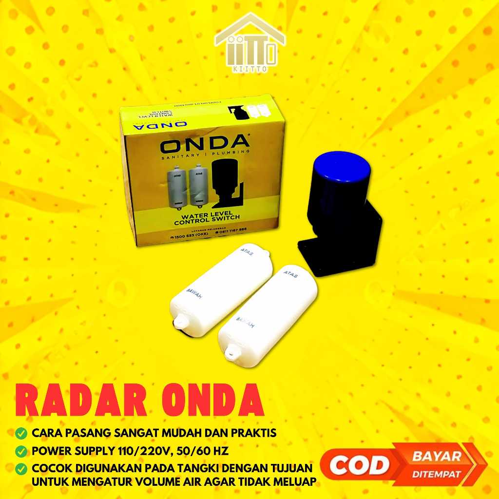 RADAR AIR ONDA / RADA PELAMPUNG OTOMATIS ONDA / RADAR TOREN ONDA ORI / RADAR ONDA OTOMATIS SWITCH CO