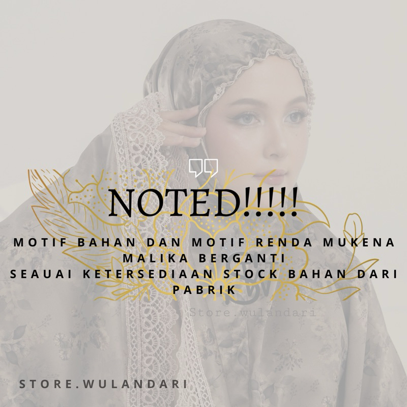 NEW STORE.WULANDARI MUKENA SILK PREMIUM 2IN1 MALIKA MUKENA MEWAH MUKENA RENDA MUKENA TERBARU MUKENA