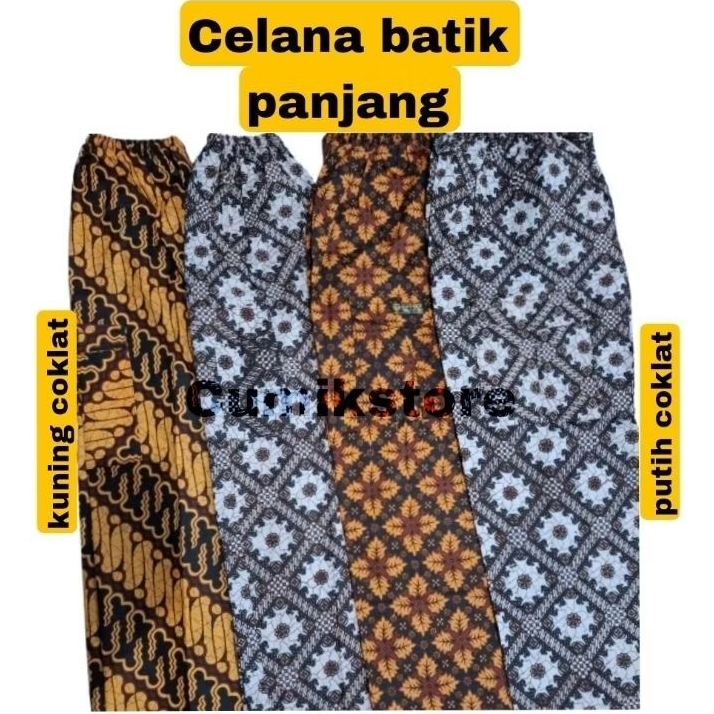 Celana Batik Ukuran Dewasa - Celana Batik Panjang Pria - Celana Betawi