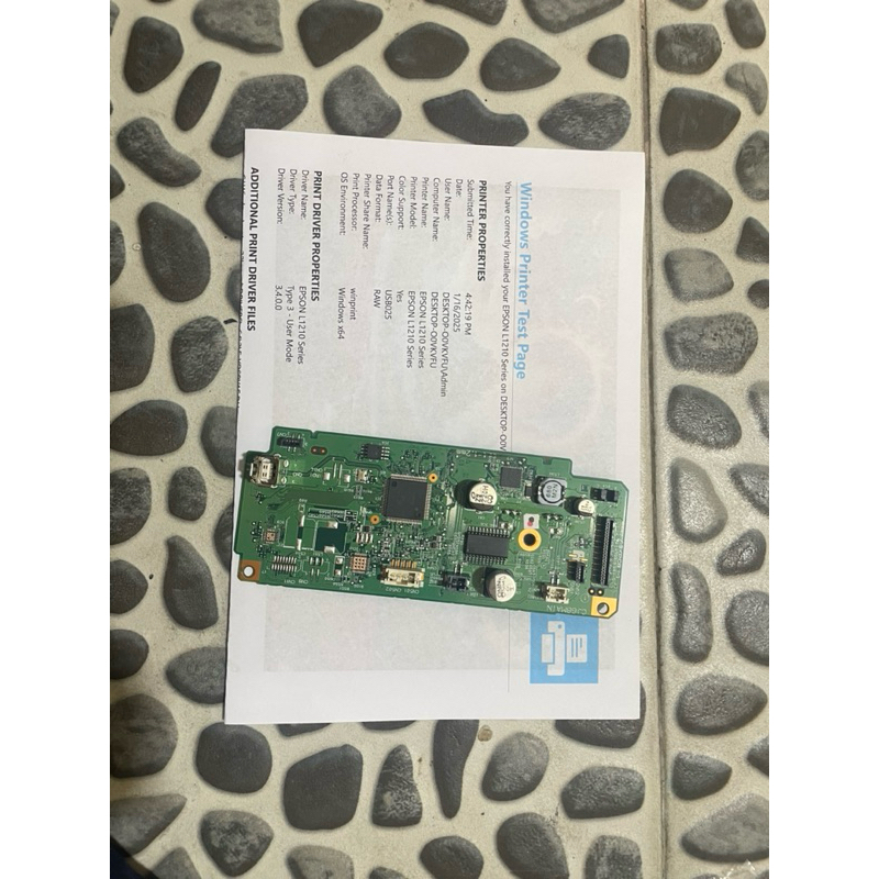 Board Printer Epson L1210 Used, Mainboard Printer L1210 Motherboard Epson L1210 Used