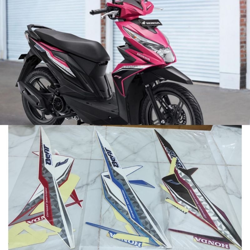 Striping motor beat 2017 idling stop / Lis motor beat 2017 idling stop