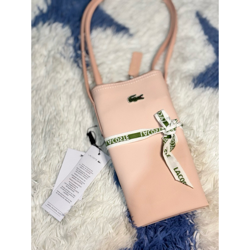 TOTE BAG / TAS LACOSTE SIZE M SOFT PINK ( CEK DESKRIPSI)