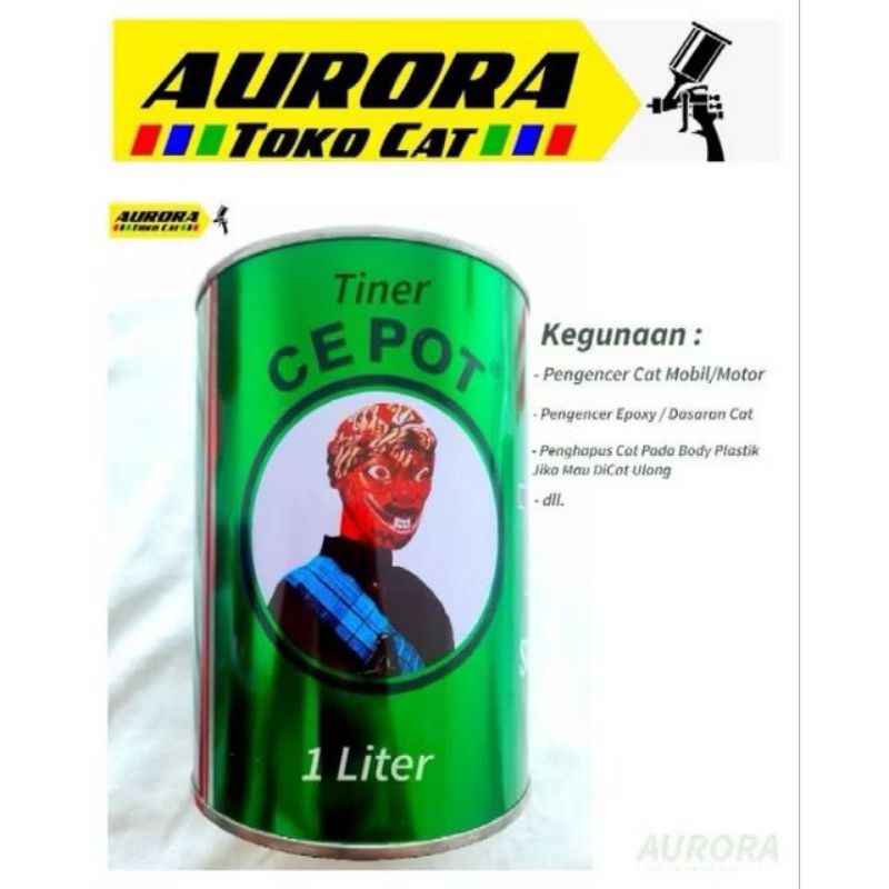 Tiner CEPOT 1Liter Thinner Tinner Pengencer Campuran Perontok Cat