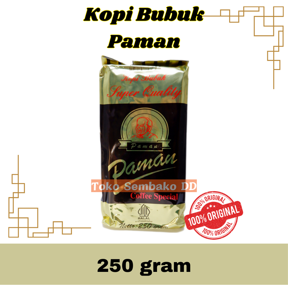 

Kopi Bubuk Super Quality Cap Paman 250gram Stock Baru (Exp 02-2026)