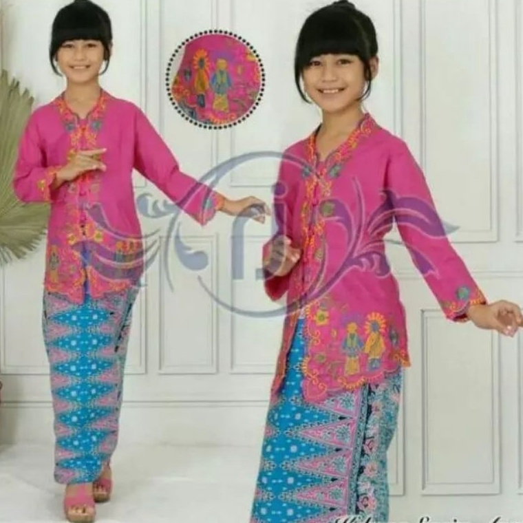 Harga Murah KEBAYA ENCIM ONDEL ONDEL ANAK SD  BAJU ADAT BETAWI ANAK PEREMPUAN  KEBAYA ENCIM ANAK
