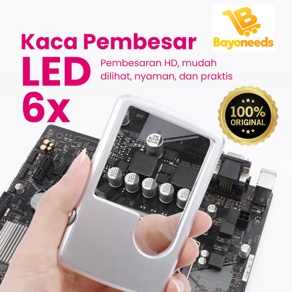 

Kaca Pembesar LED 4B-3 Kartu Nama Lensa Optik Akrilik Portabel Kartu Lampu Led Persegi Panjang Ultra Tipis/ Thin Rectangular