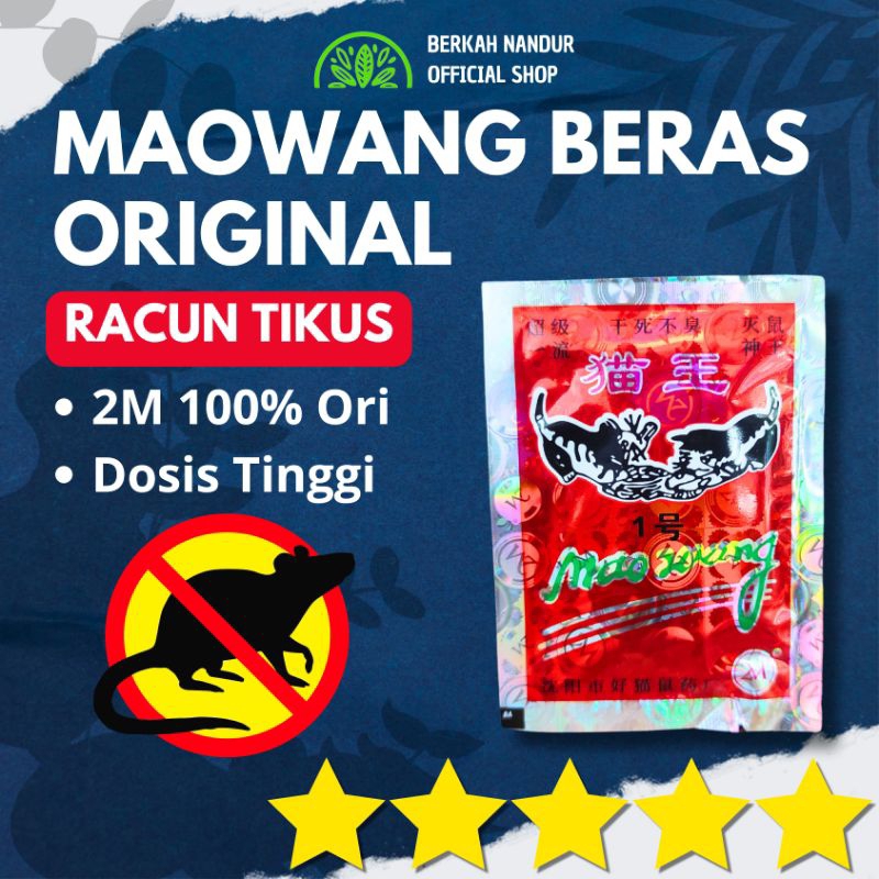 Racun Tikus Beras Mao Wang Asli Original Orange 2m Asli