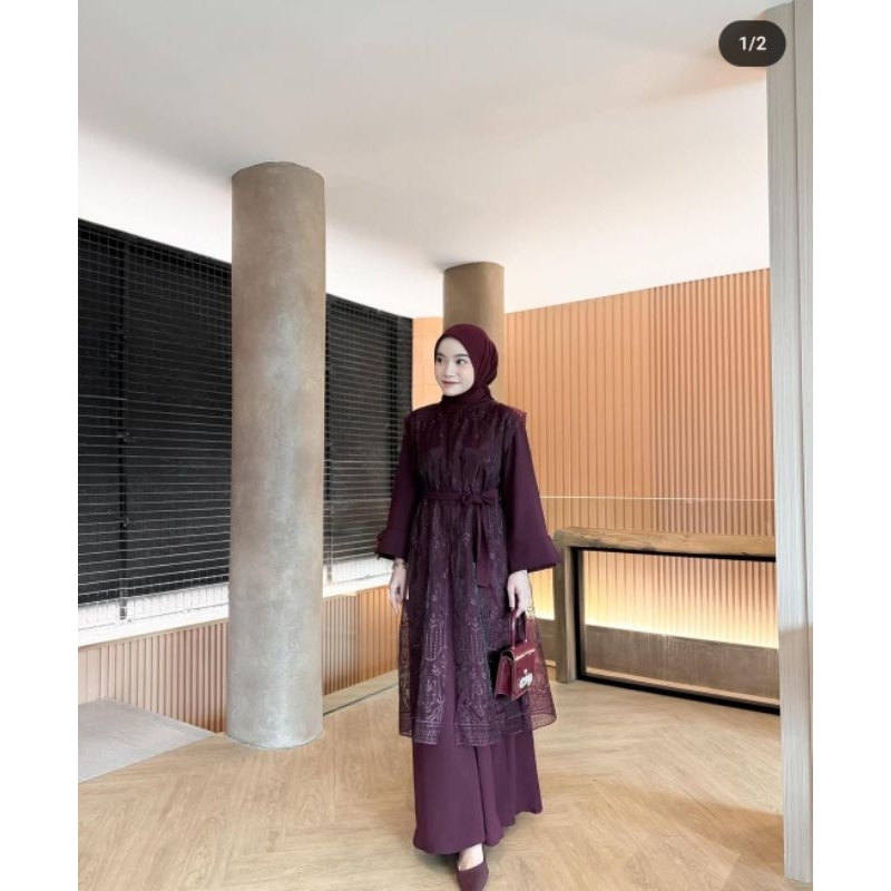 ONE SET GAMIS CERUTY + OUTER BROKAT