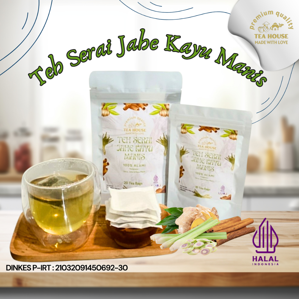 

Teh Serai Jahe Kayu Manis | Teh Celup Serai Jahe Kayu Manis Isi 10 & 20 Kantong Teh