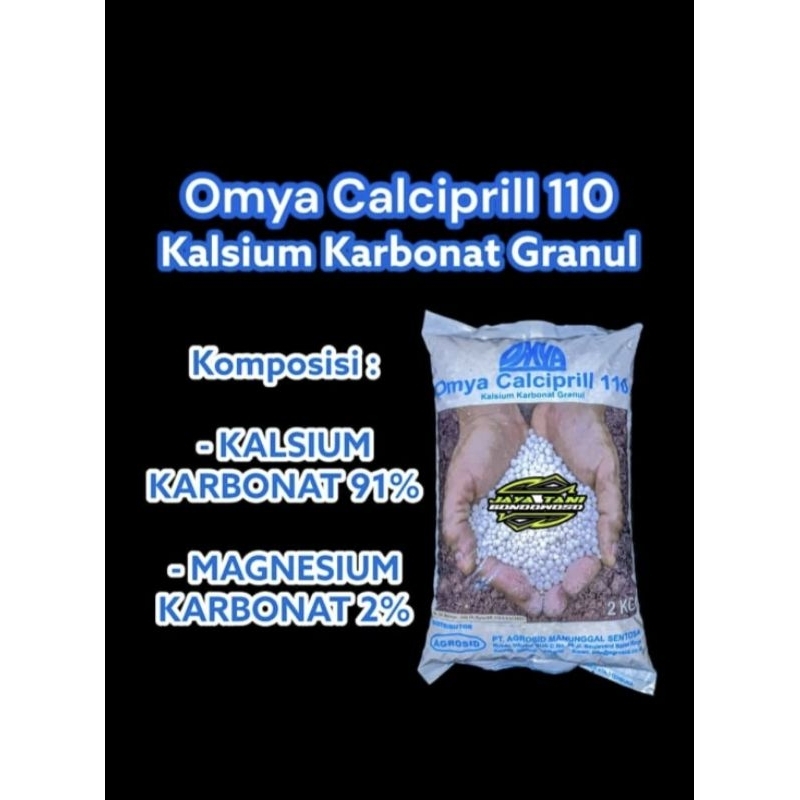 Omya Calciprill 110 isi 2 kg ( kalsium Karbonat Granul )