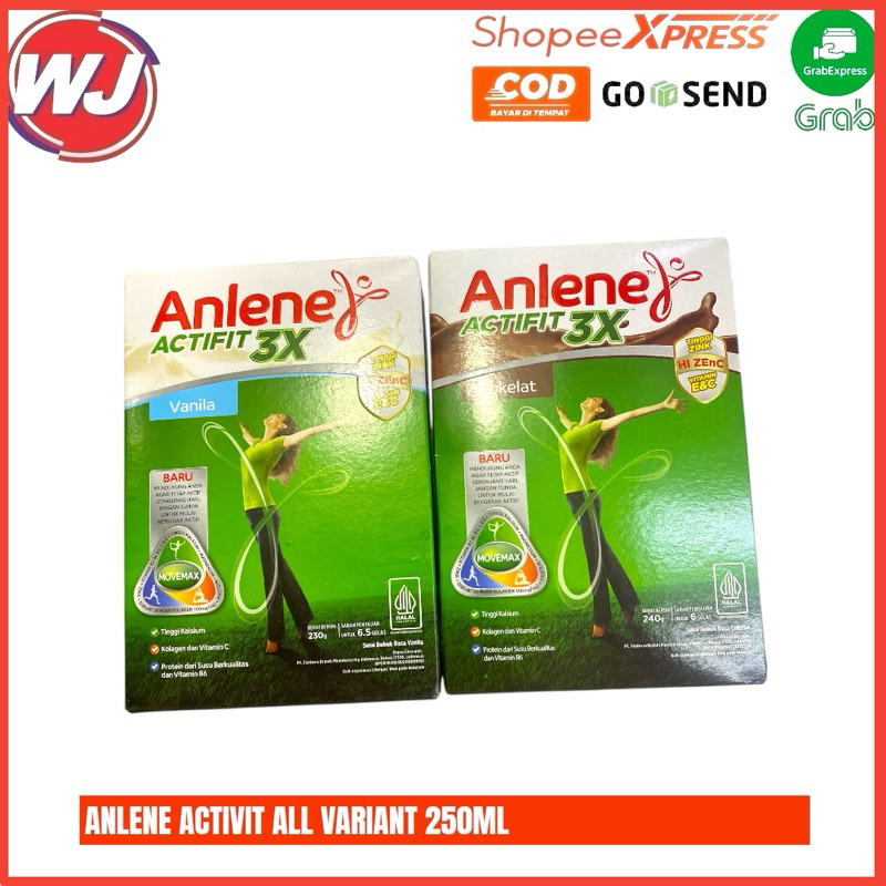 

ANLENE ACTIVIT ALL VARIANT 250GRAM