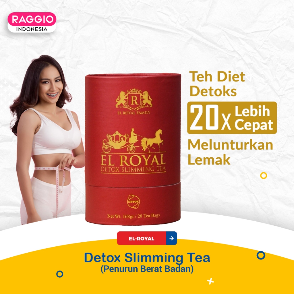 

El Royal Detox Slimming Tea Teh Diet Pelangsing, Penurun Berat Badan Original