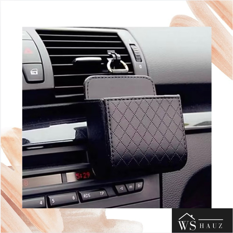 WADAH TAS GANTUNG JEPIT KISI AC MOBIL ORGANIZER MOBIL TEMPAT TARUH BARANG KACAMATA KOIN KARTU HP