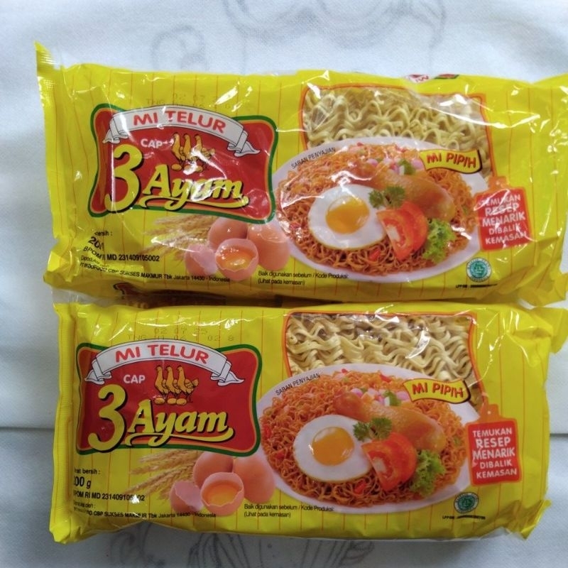 

Mi Telur cap 3 ayam uk. 200 gr《1 pcs》