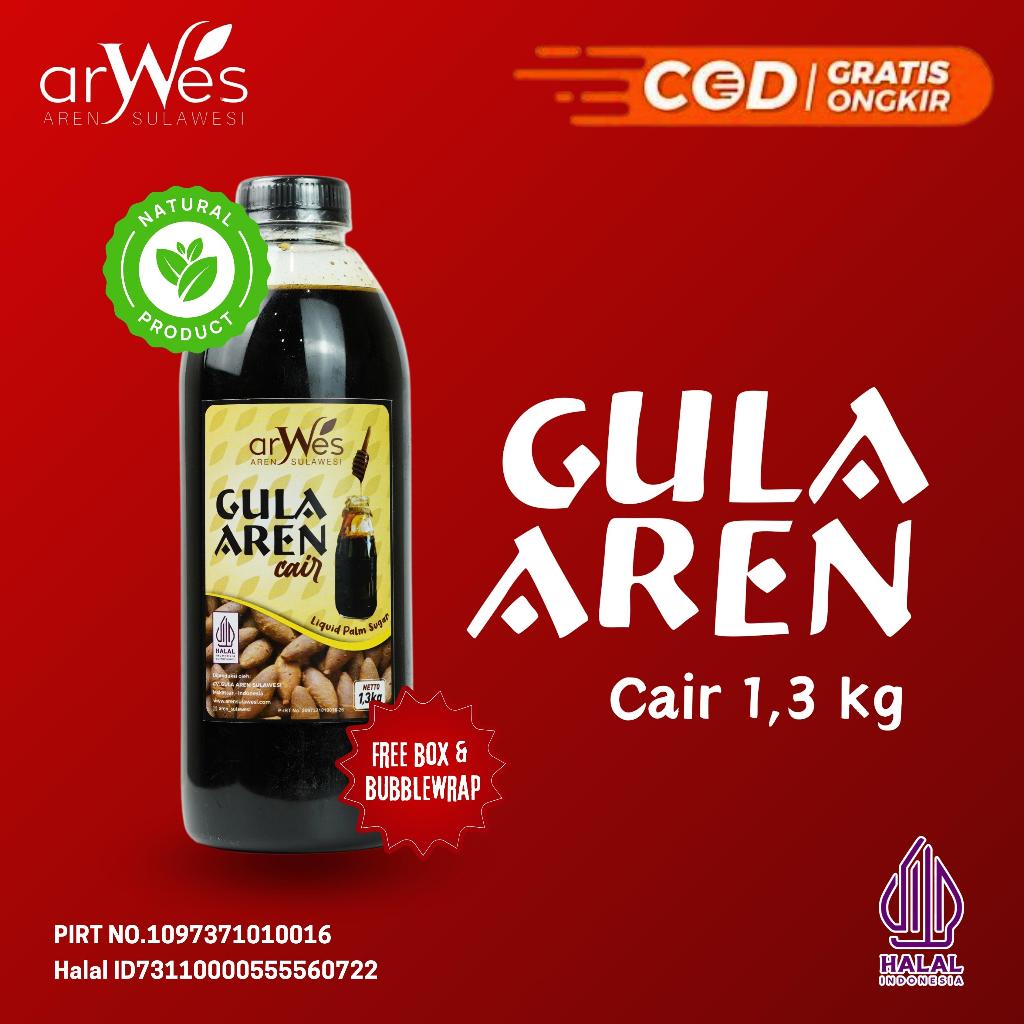 

Aren Sulawesi Liquid Brown Sugar 1,3kg - Arwes