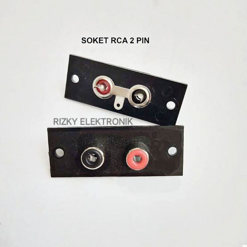 Socket RCA 2 Pin Output Input Soket Mic Audio Sound