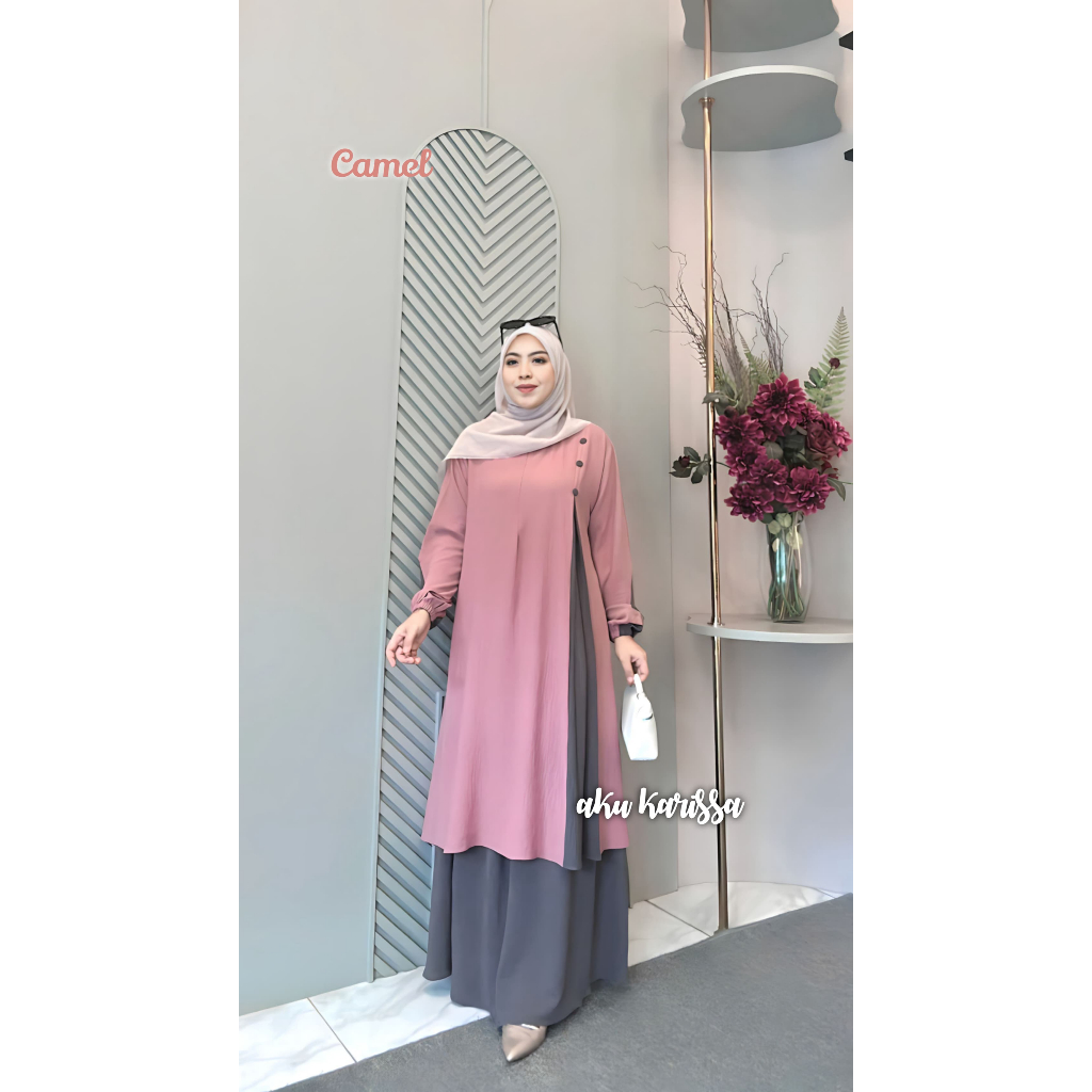 Set Rok Qinara by aku kasrissa set rok malay,set rok cringkle#setrok#gamis