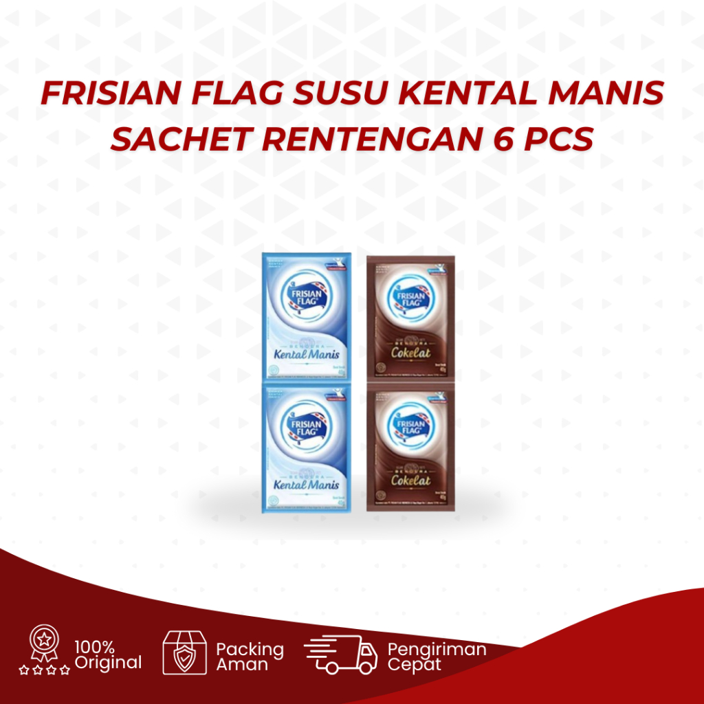 

Frisian Flag Susu Kental Manis Sachet Rencengan 6 Pcs