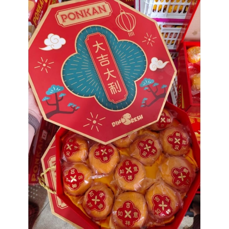 

Jeruk Ponkam Octagon Dinofresh Giftpack Hampers imlek buah imlek