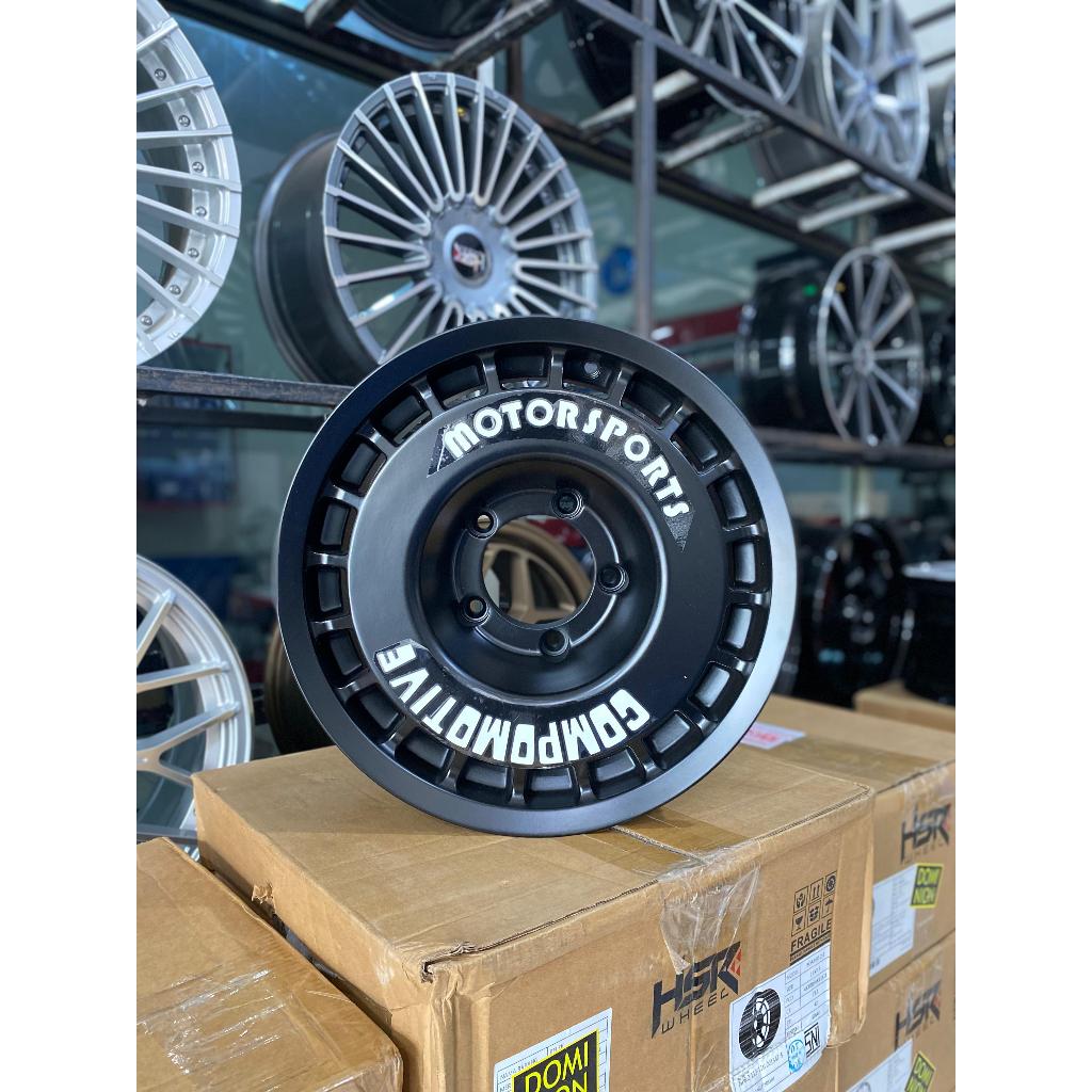 Compomotive Motosport Ring 16 Lobang 5X139,7 Fullblack