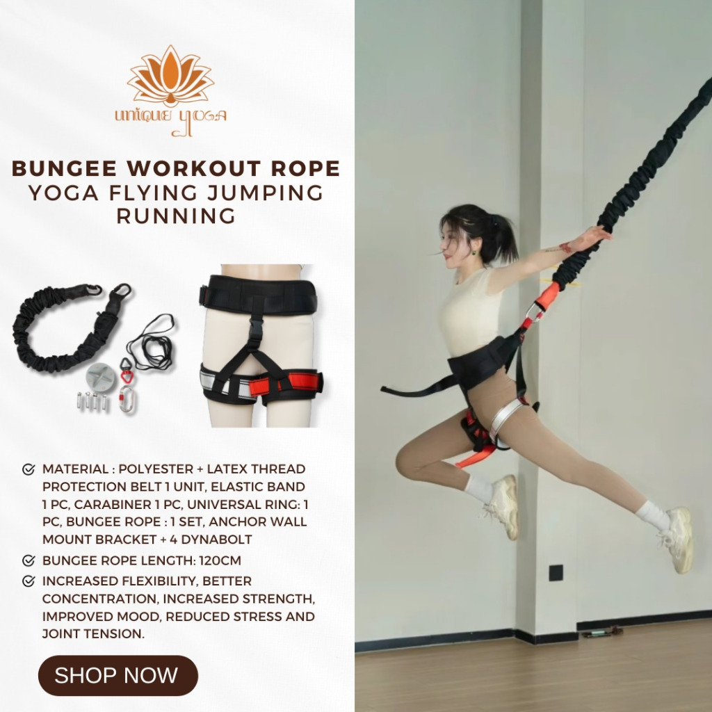 Bungee Workout Rope / Yoga Flying Jumping Running / Bungee Jumping Rope / Bungee Dance Workout Fitne