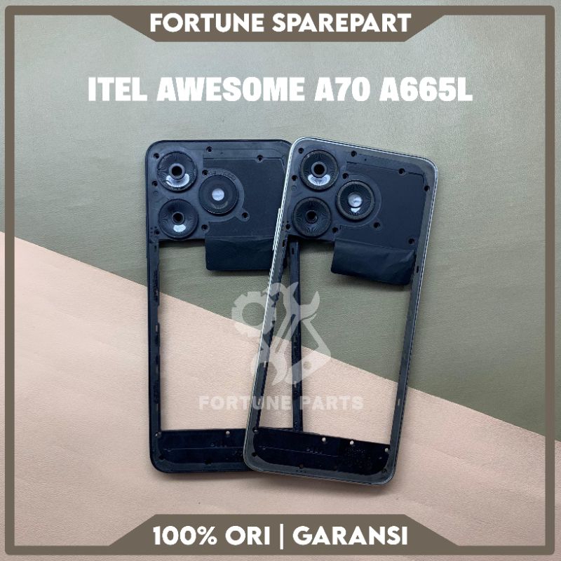 FRAME MIDDLE BAZZEL BAZEL TULANG RANGKA TENGAH ITEL AWESOME A70 A665L ORIGINAL COPOTAN