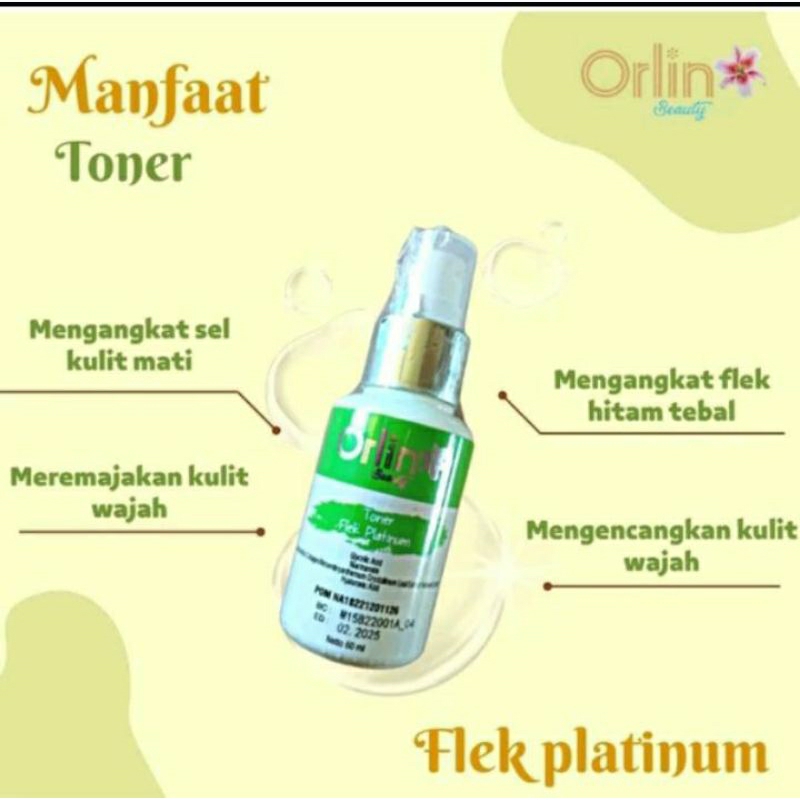 toner flek orlin beauty/flek platinum/skincare orlin