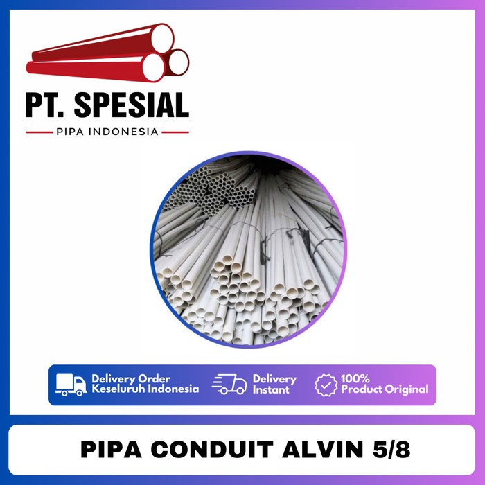 Pipa Listrik / Pipa Conduit Alvin Putih 5/8 4 Meter - 03
