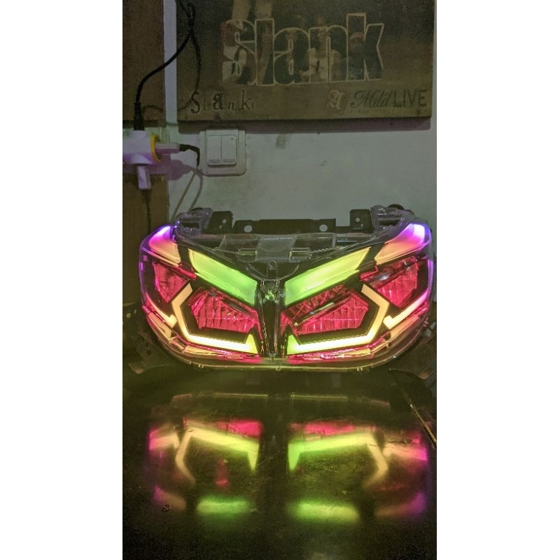 HEADLAMP ALIS + HEXAGON RGB AEROX NEW