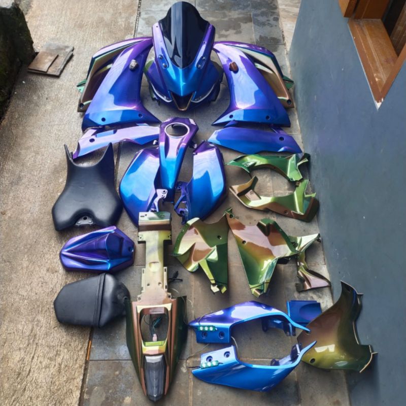 Body Set YAMAHA R15V3 VVA Original BIRU LEMBAYUNG