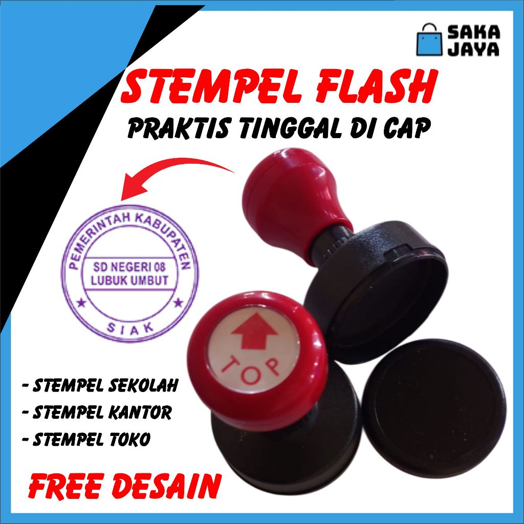 

Stempel Cap Otomatis Bentuk Lingkaran Bulat Persegi