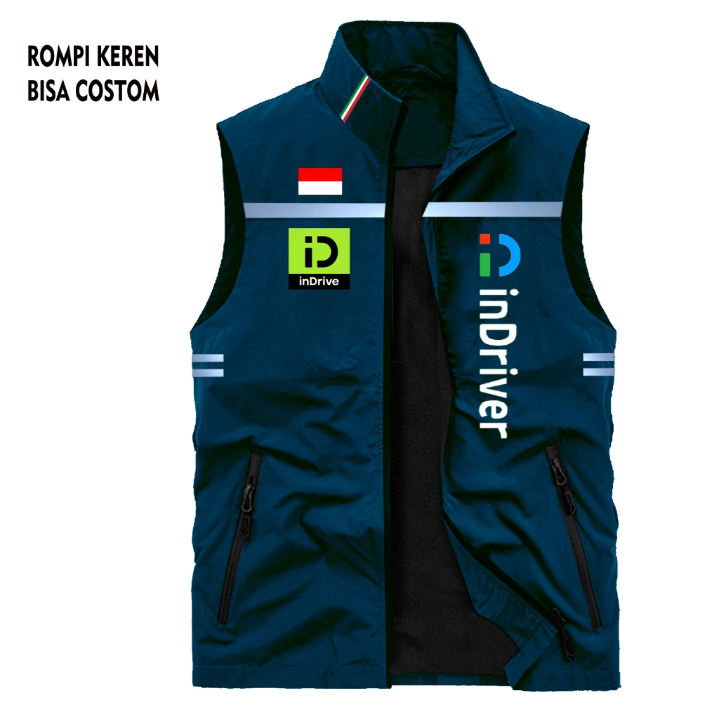 Jaket Rompi Indriver | Rompi Tactical Premium | Rompi Kasual Driver Indriver | Rompi Outdoor Ojol Cu