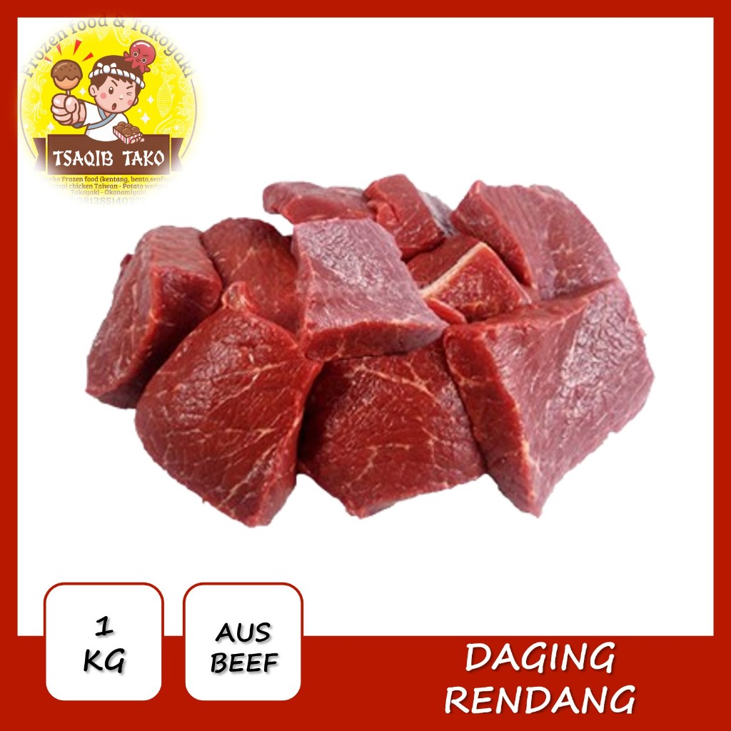 

PROMO Daging Rendang Utuh - 1 Kg AUS BEEF