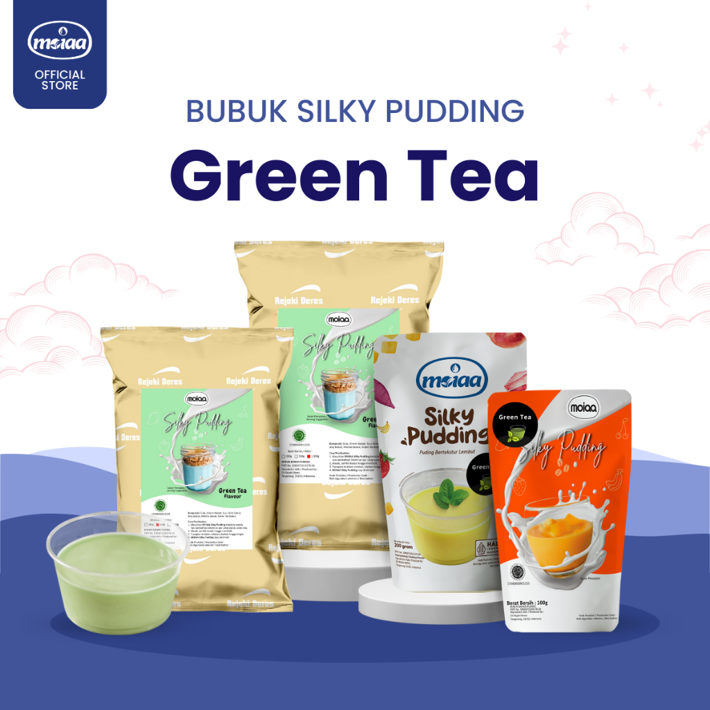 

MOIAA - Silky Puding MOIAA GreenTea 200g - Bubuk Greentea 200g / Puding Powder / Bubuk Instant