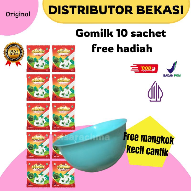 

[Free Hadiah] Gomilk Susu Etawa murni Renceng 10 Sachet, untuk meningkatkan imunitas tubuh - Bariklana