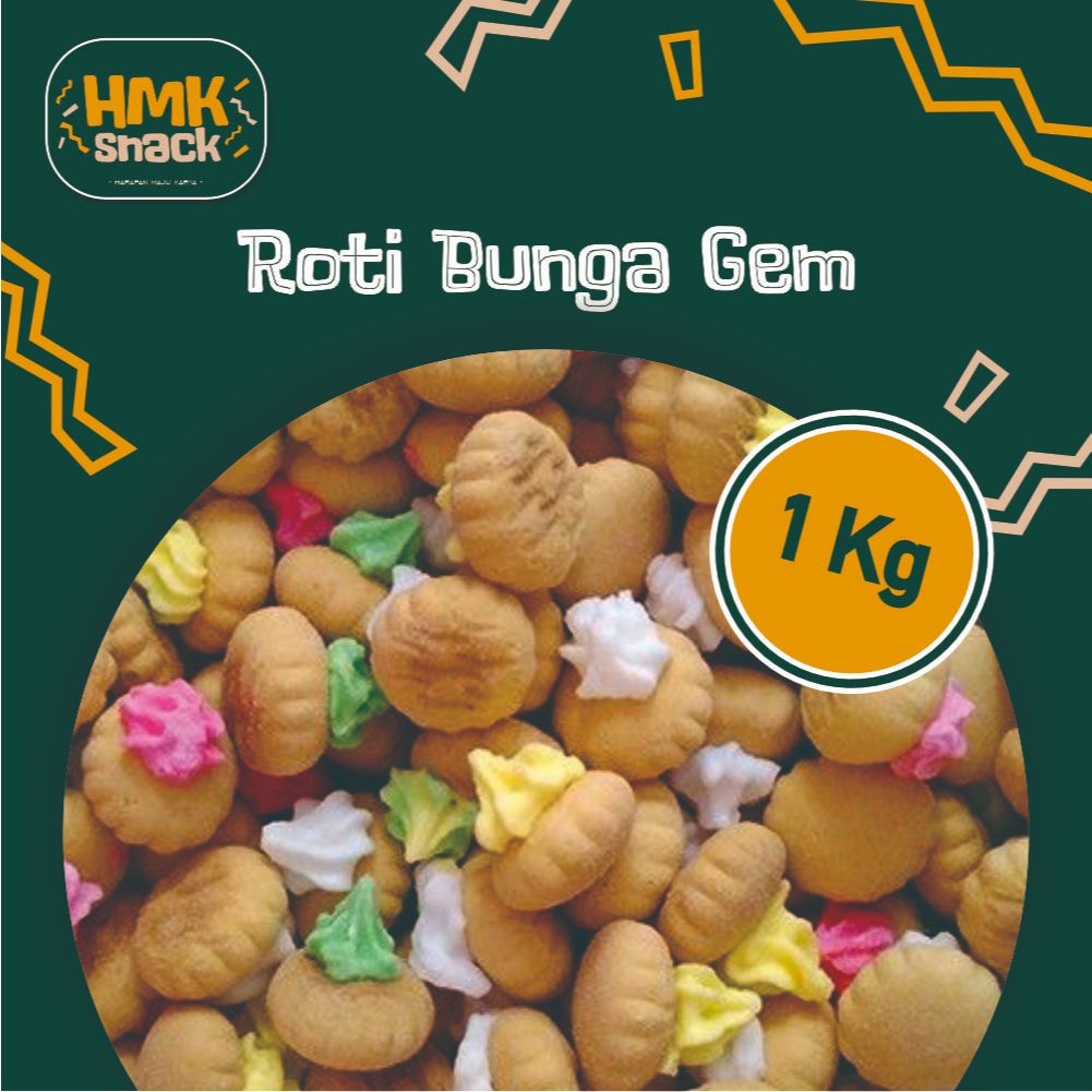 

Roti bunga gem 1 Kg biskuit bunga gem