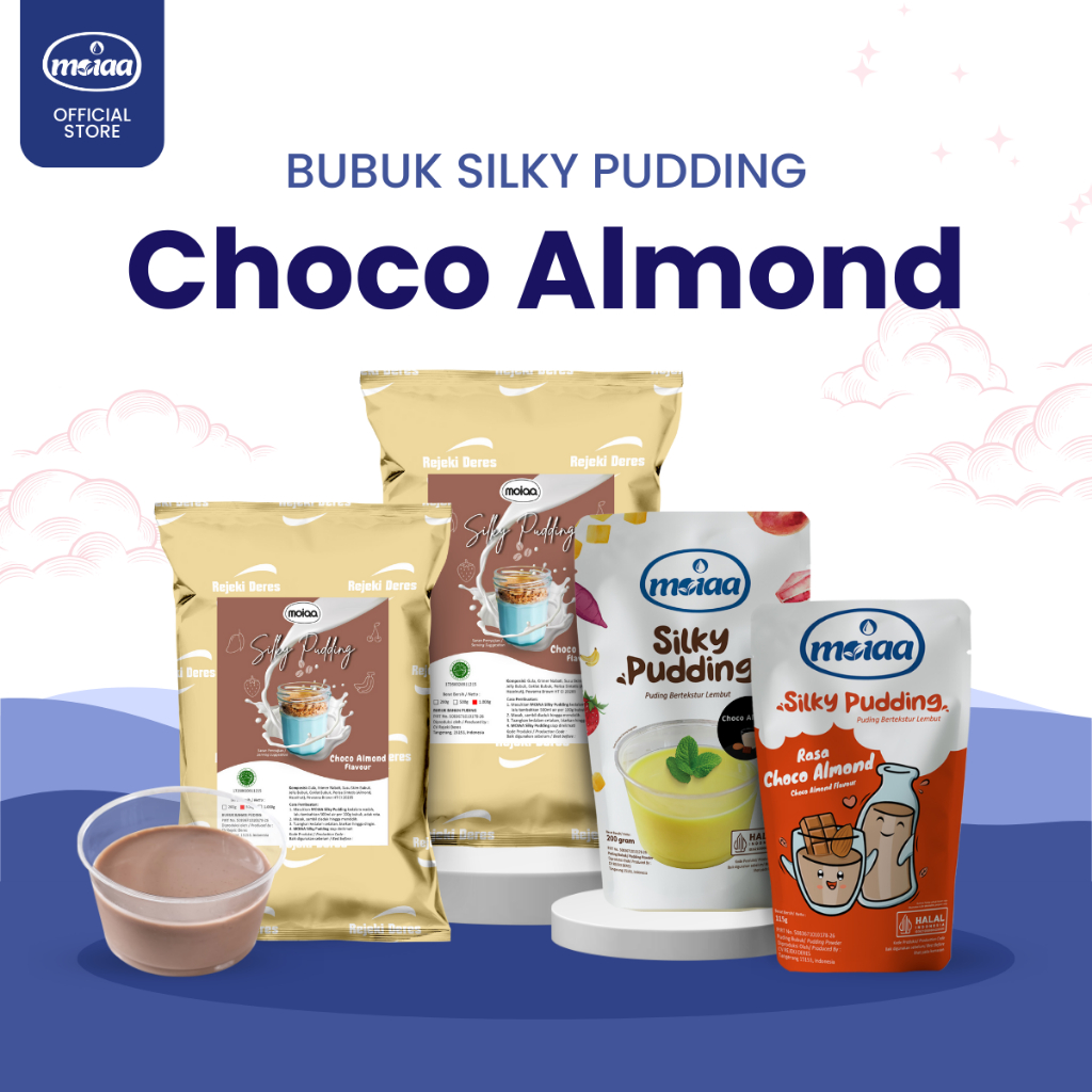 

MOIAA - Silky Pudding MOIAA Coklat Almond / Powder Chocolate / Puding Cokelat Kacang / Bubuk Instan