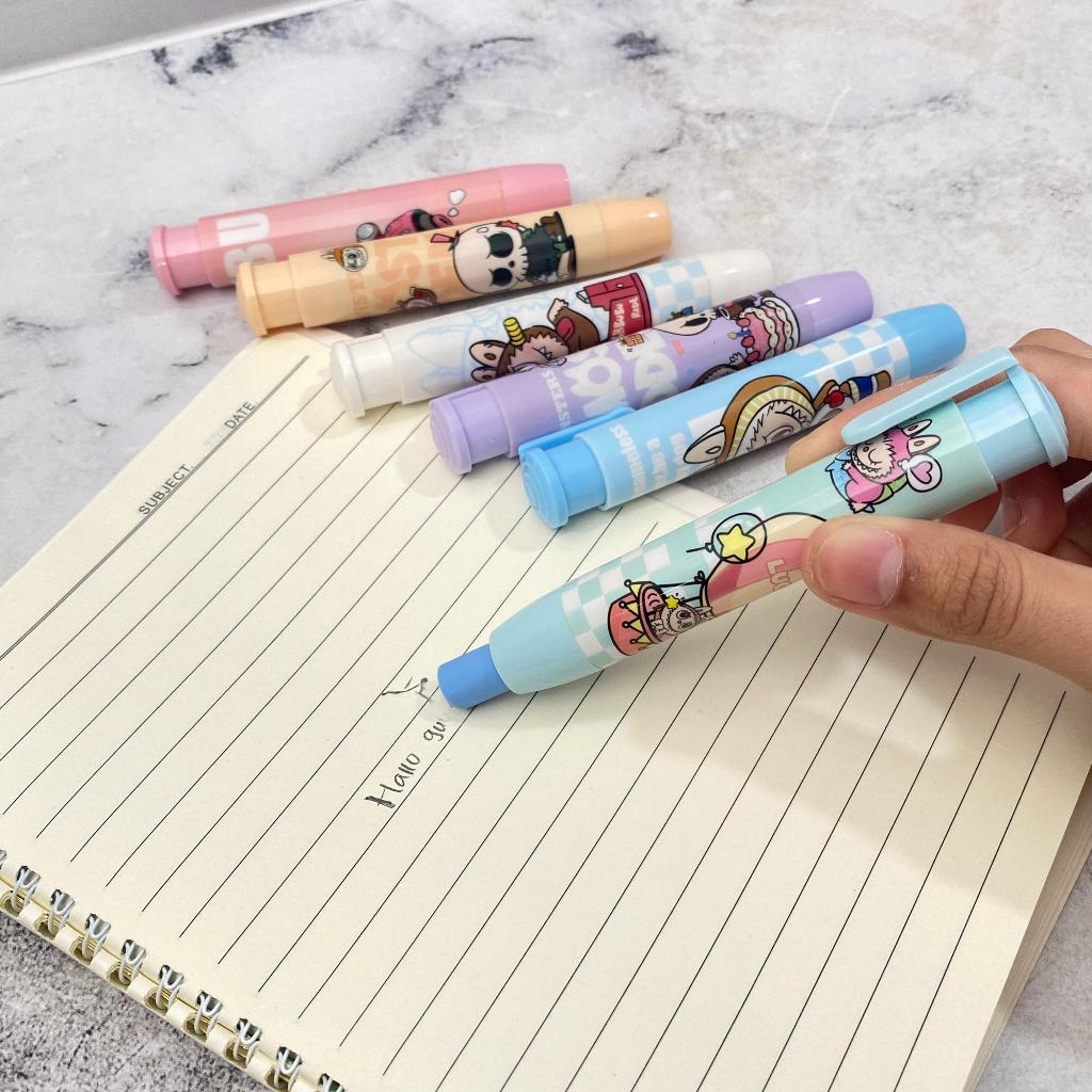 

Penghapus / Hapusan / Setip Pensil Cetek Mekanik Click Mechanical Eraser ER-1756 Karakter Labubu Bisa Cod