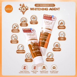 ❤WR❤ SALSA Bleach Body Glow Serum Symphony 100gr | Bright & Glowing Skin